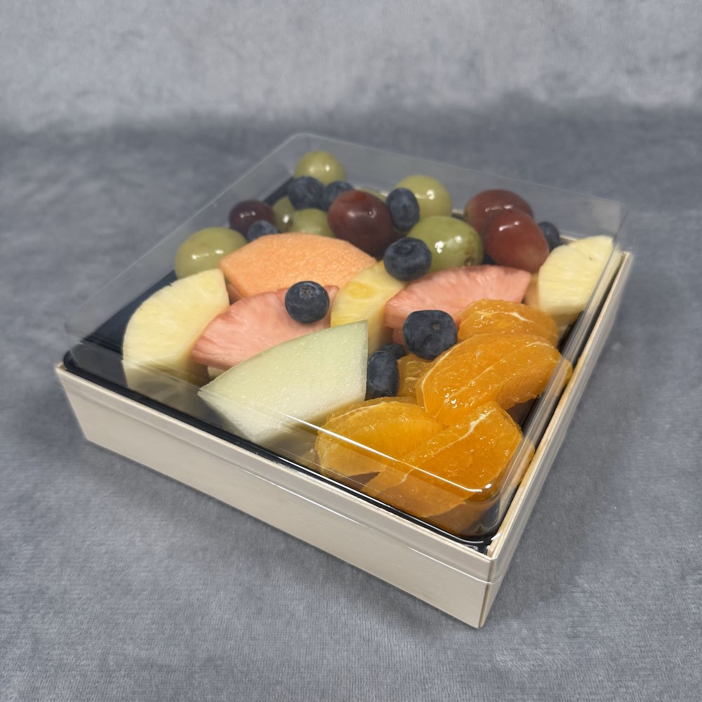 2 lb fresh-cut fruit medley with melon, pineapple, grapes, and blueberries