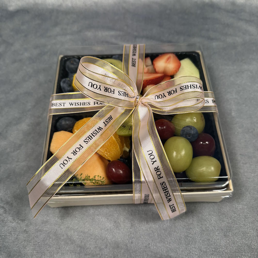 2 lb fresh-cut fruit medley with melon, pineapple, grapes, and blueberries