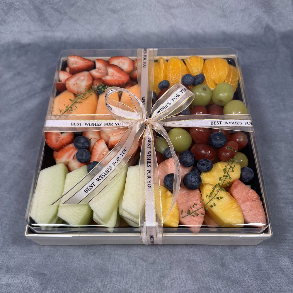 6 lb fresh-cut fruit medley with melon, pineapple, grapes, and more