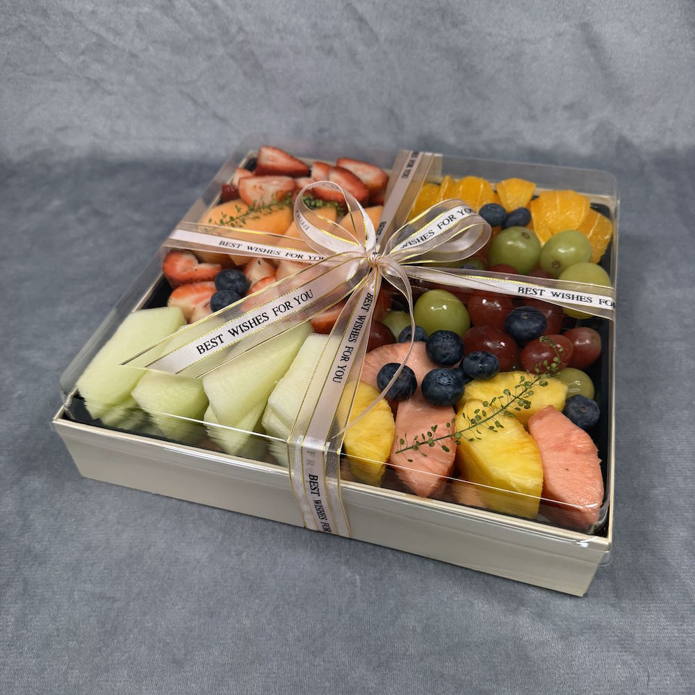 6 lb fresh-cut fruit medley with melon, pineapple, grapes, and more