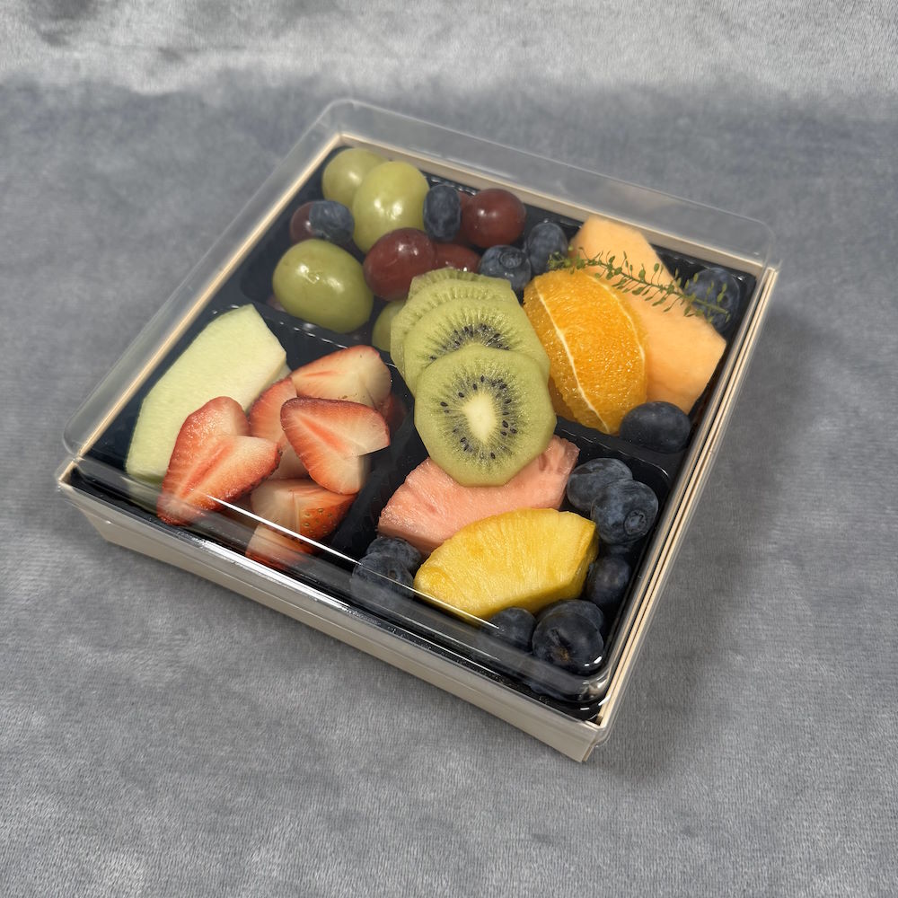 fresh-cut fruit medley with melon, pineapple, grapes, and more