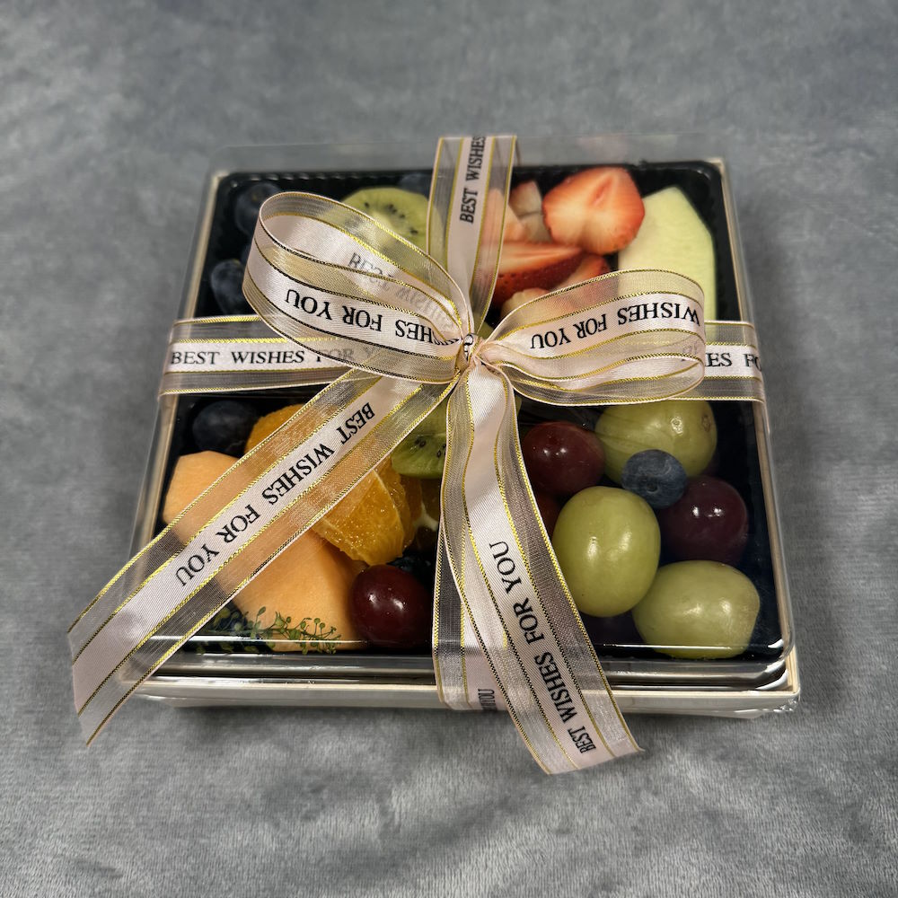 fresh-cut fruit medley with melon, pineapple, grapes, and more